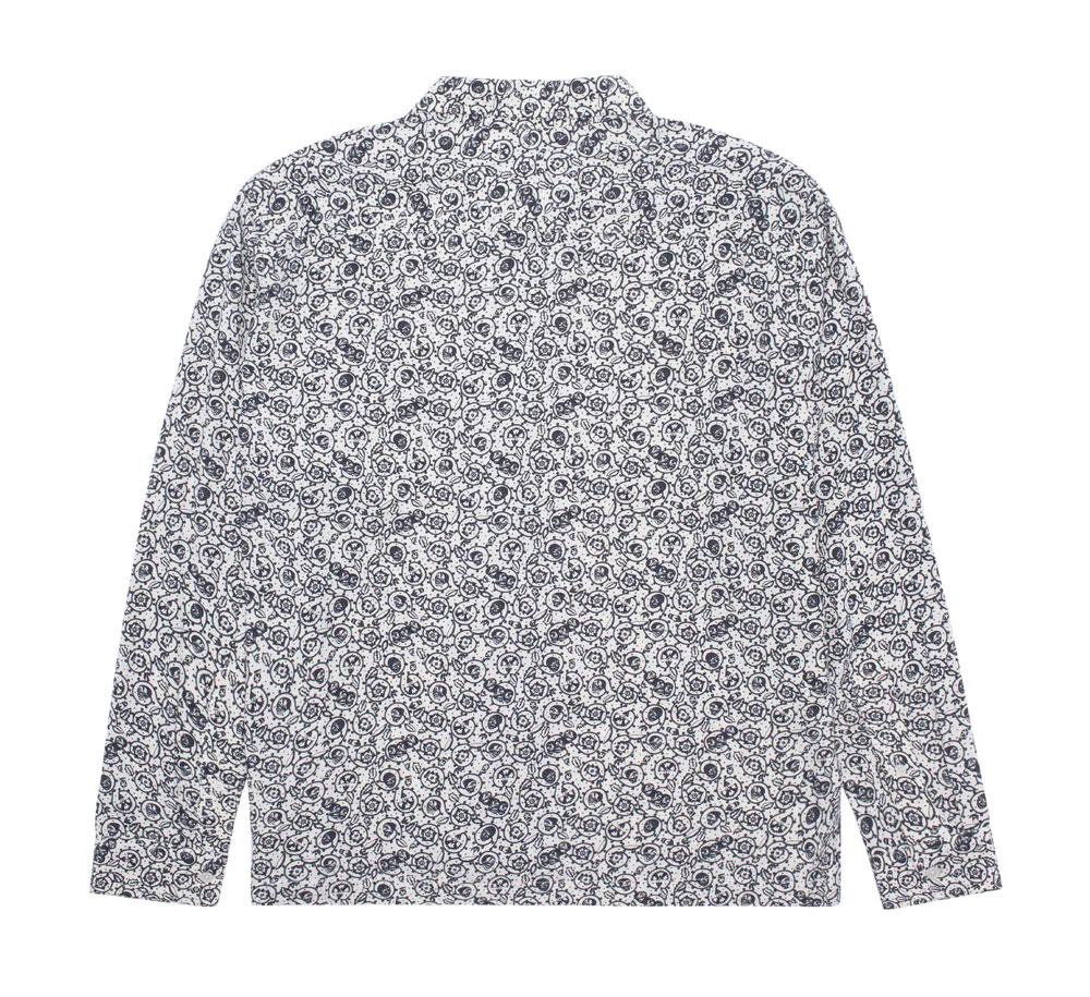FLOWER FACE L/S BUTTON UP - Image 2