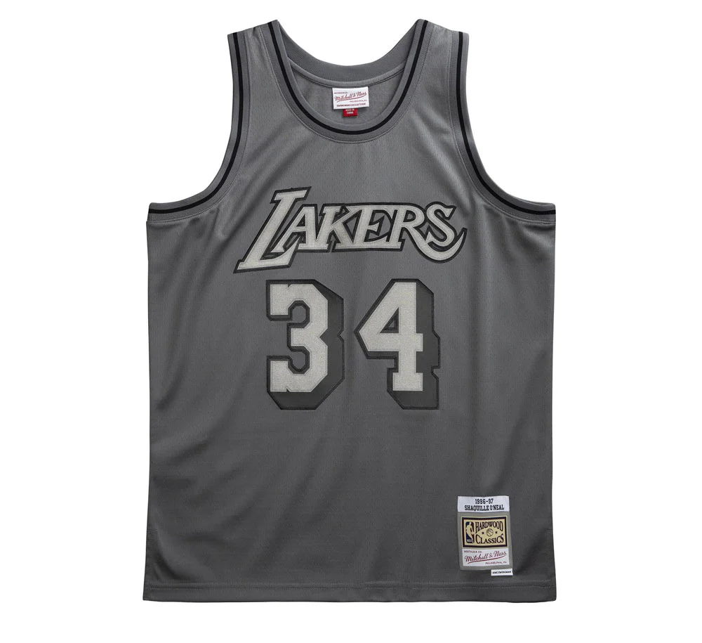 LOS ANGELES LAKERS METAL WORKS SWINGMAN JERSEY-SHAQUILLE O'NEAL