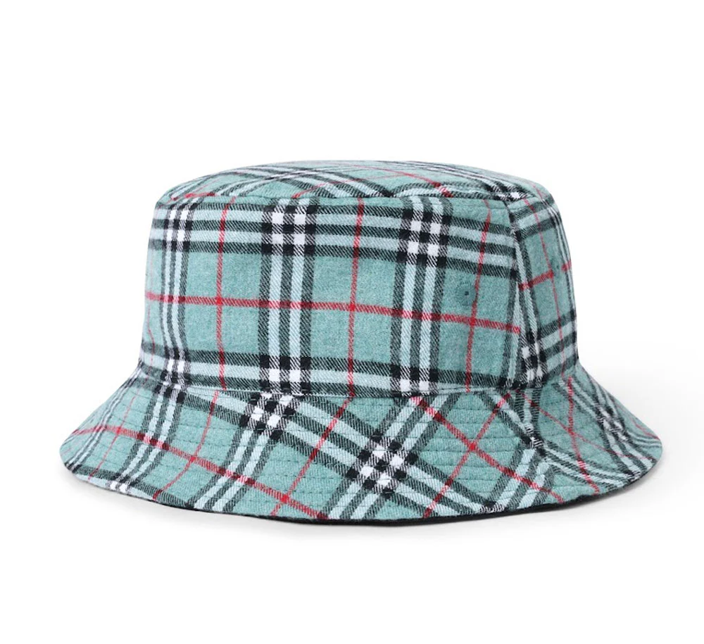 PLAID REVERSIBLE BUCKET HAT - Image 2